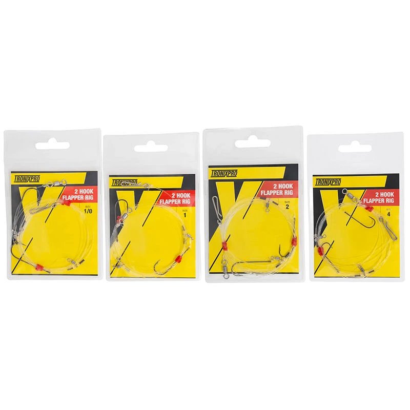 TronixPro Hand Tied 2 Hook Flapper Rigs